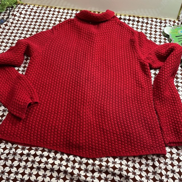 Jones New York Red knit cardigan - Picture 7 of 8